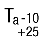 Ta= -10 to +25