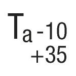 Ta= -10 to +35