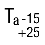 Ta= -15 to +25