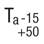 Ta= -15 to +50