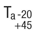 Ta = -20 to +45