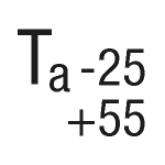 Ta = -25 to +55