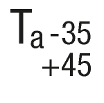 Ta= -35 to +45