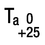 Ta = 0 to +25