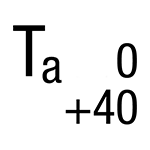 Ta = 0 to +40
