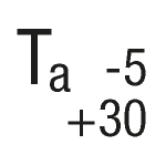 Ta = -5 to +30