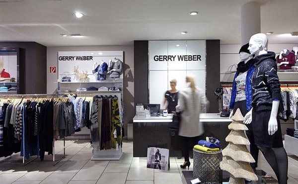 Gerry Weber store before transformed to limbic lighting